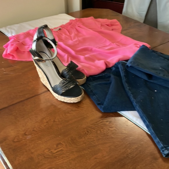 Nanette Lepore  pullover ruffle blouse ,MADEMOISELLE PINK - Picture 3 of 4